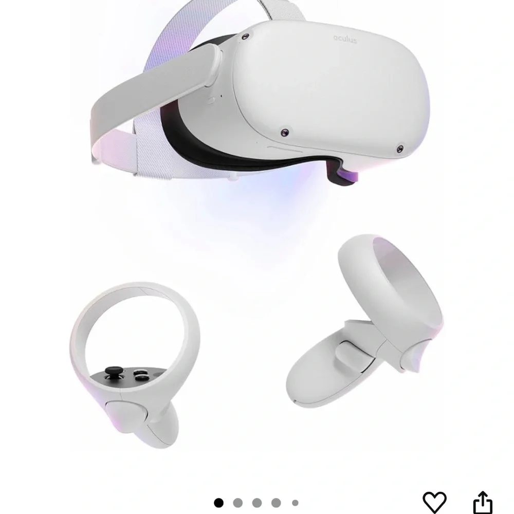 Oculus VR Headset with White Controllers